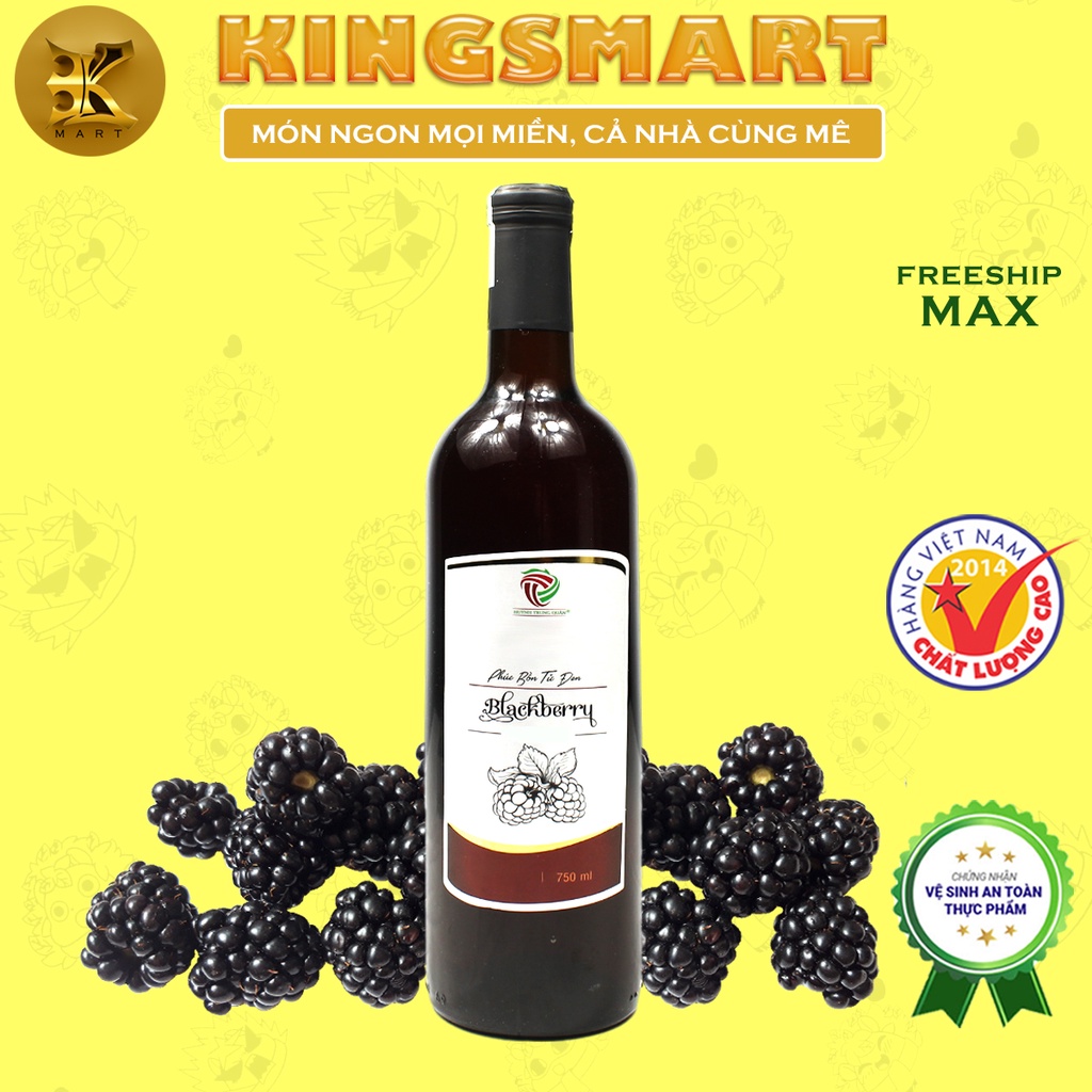 Vang phúc bồn tử đen Huỳnh Trung Quân (chai 750ml)