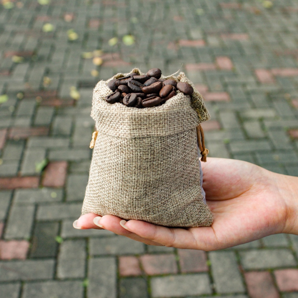 Túi thơm cà phê Ban Mê Thuột, túi thơm cafe treo xe ô tô nguyên chất và tự nhiên, hút ẩm, khử mùi ô tô, phòng làm việc