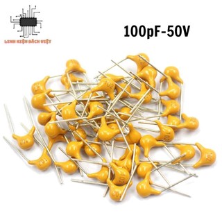 Tụ sứ vàng 101 100pf 0.1nf 50v