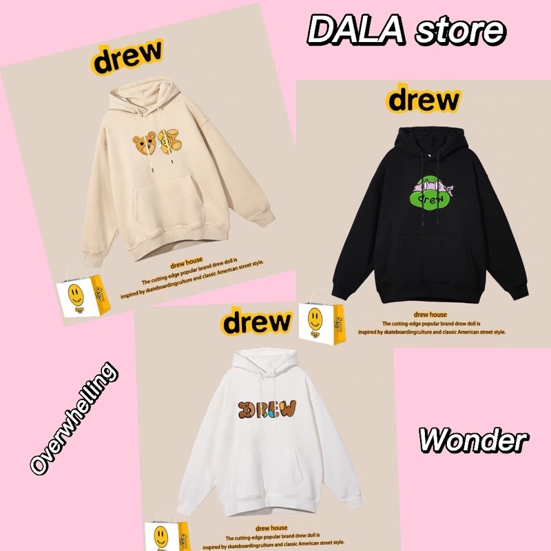 Áo Hoodie Dr.e.w House gấu Teddy - Hoodie Dre.w nỉ bông mới nhất 2022