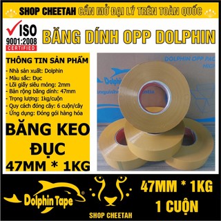 (Lõi giấy 2mm x 1kg) Băng dính đục 1kg/cuộn – Màu đục - Lõi giấy siêu mỏng 2mm – Siêu dai và dính