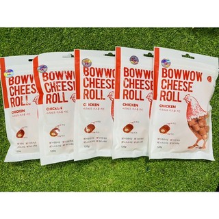 Snack phô mai cuộn thịt gà bowwow cho chó 120g
