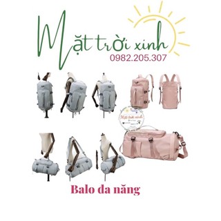 Balo Du Lịch 🎒 Ba lô Kiêm Túi Du Lịch Đa Năng Có Ngăn Để Giày Sarus Crane