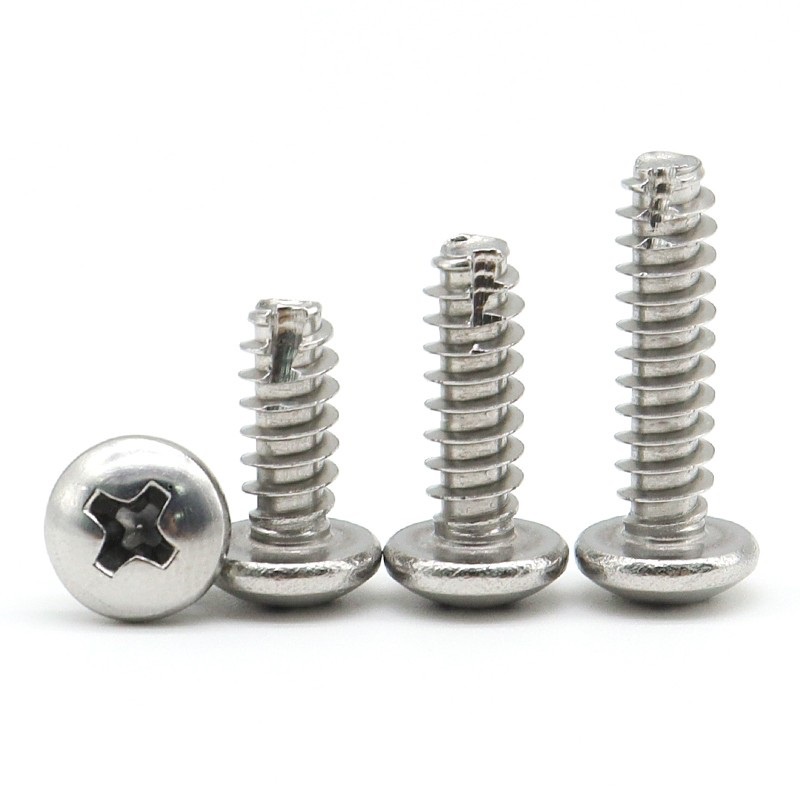 Vít Đầu Tròn Chữ Thập Bằng Thép Không Gỉ M2 M2.3 M2.6 M3 304