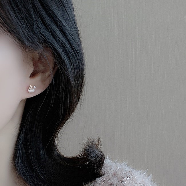 Bông Tai Thời Trang Hình Mắt Mèo &amp; Ngôi Sao Kiểu Hàn Quốc Chất Lượng Cao Cho Nữ