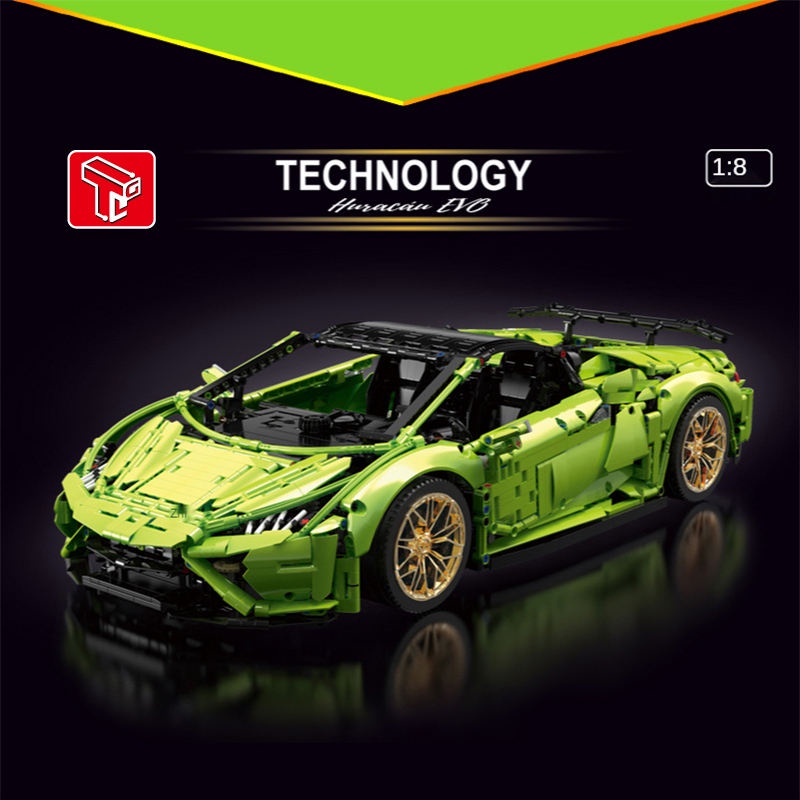 Đồ Chơi Mô Hình 3D Lắp Ráp TGL Siêu Xe Đua Lamborghini Huracan Evo Spider T5003 (3558 mảnh) 1:8 [Non Lego]