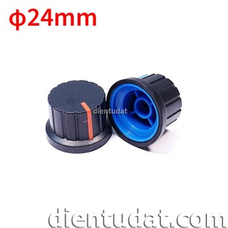 Núm volume 6mm trục hoa - phi 24mm ap-337b - đỏ xanh dương trắng vàng