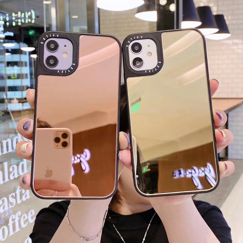 Ốp Điện Thoại Mặt Gương Cho iPhone14 / 13 / 12 / 11 / Pro / Max
