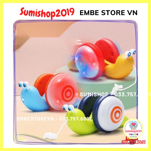 ĐỒ CHƠI ỐC SÊN CÓ ĐÈN NHẠC UỐN LƯỢN VUI NHỘN Sumishop2019