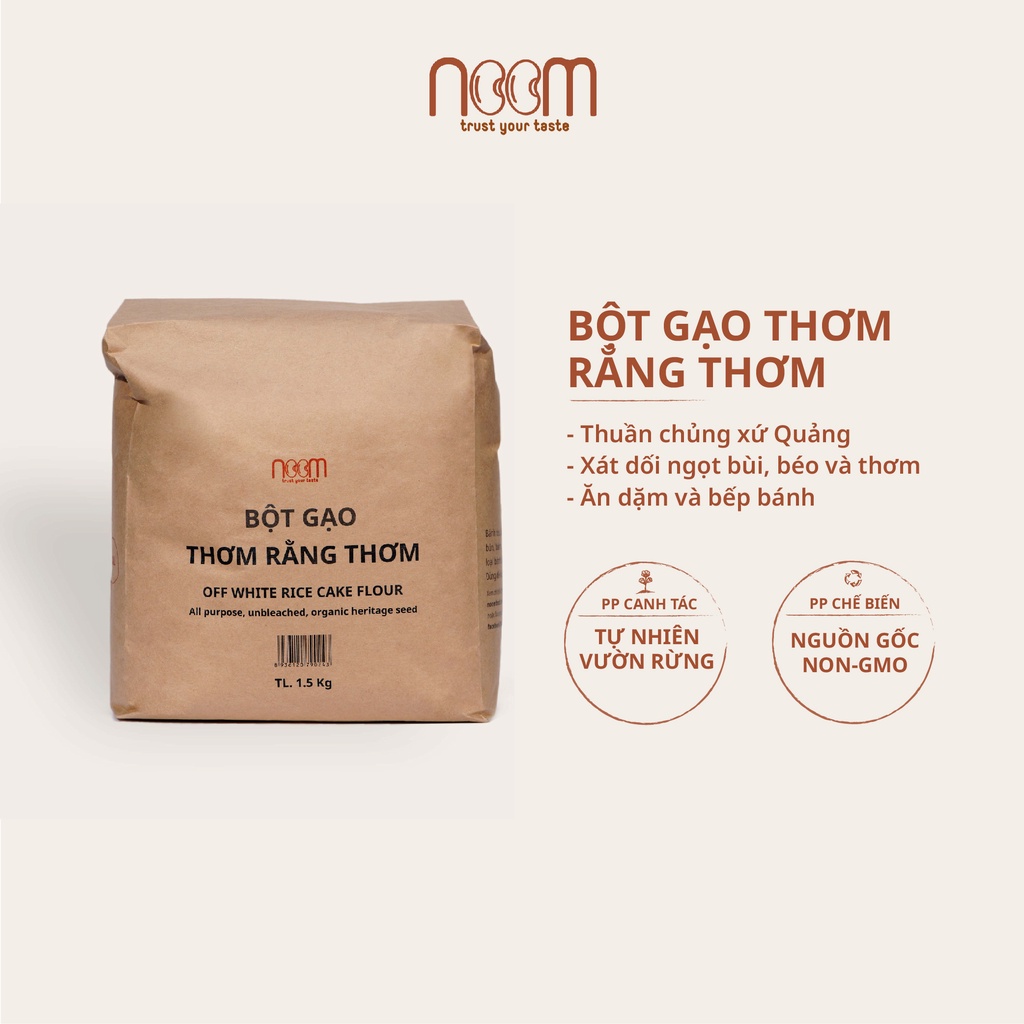 Bột Gạo Đa Dụng Thơm Rằng Thơm Noom 1,5kg - NoomFood