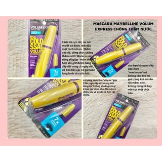 Mascara Maybelline Volum Express The Colossal 241 Classic Black USA