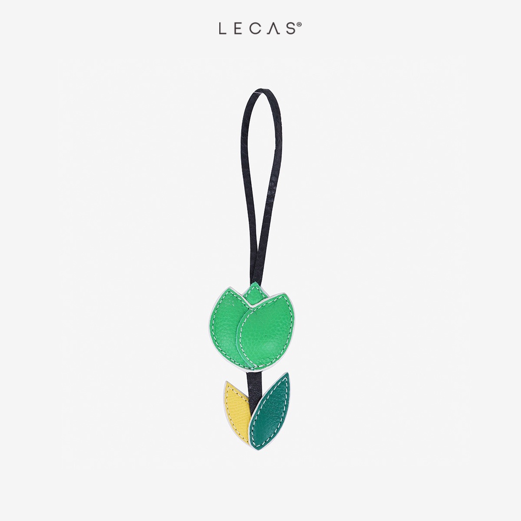 Phụ Kiện Da Bò Thật LECAS Charm Tulip