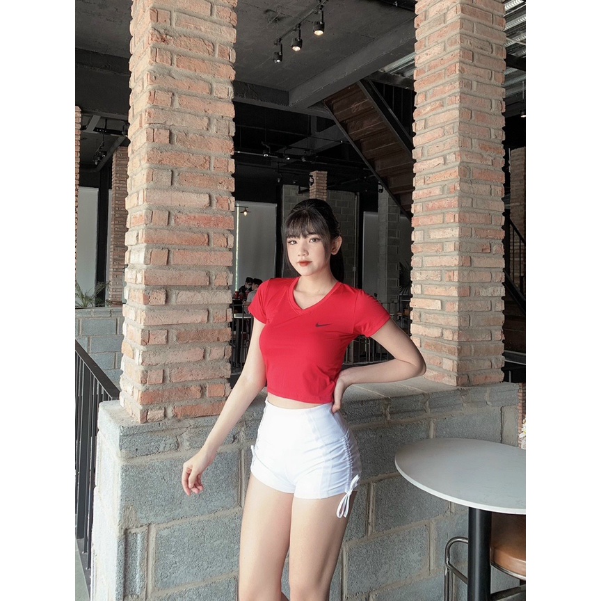 Aó Tập Gym Yoga Nữ Crop Cọc Tay Thể Thao Bin Sports A020