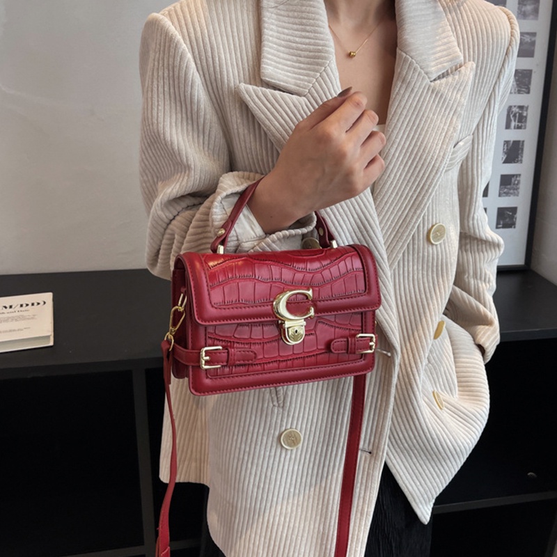 IELGY Túi Đeo Chéo Nhỏ Màu Đen Phong Cách retro Cho Nữ