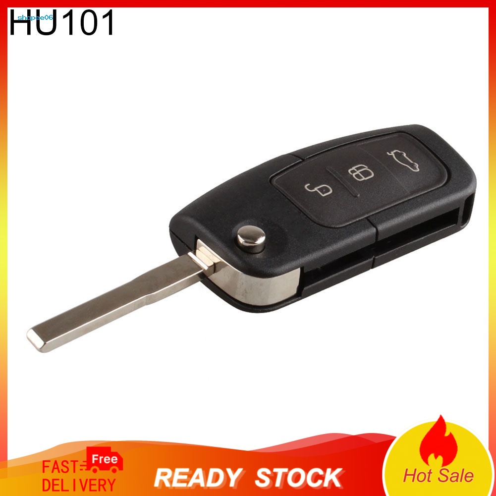 Vỏ Chìa Khóa Điều Khiển Từ Xa 3 Nút Gấp Được Cho Ford Focus Mondeo