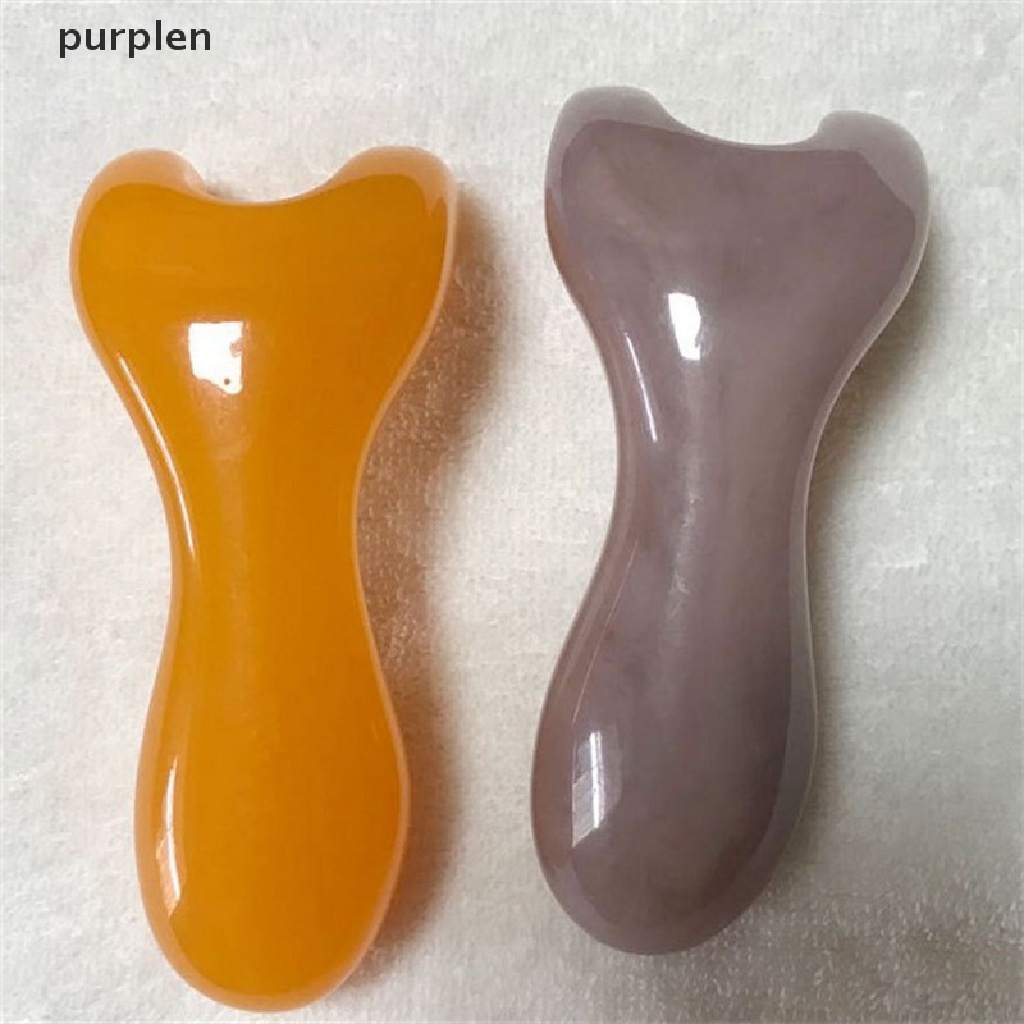 Gua Sha Mát Xa Mặt Và Cơ Thể Bằng Đá Tím Tự Nhiên