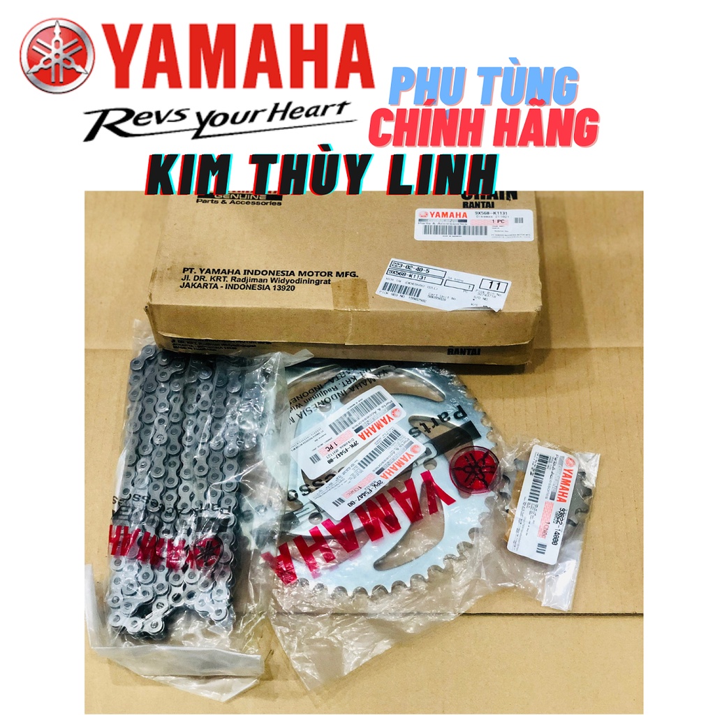 Bộ Nhông sên dĩa Có sên TFX dành cho các loại xe chính hãng Yamaha ,sên do DID gia công