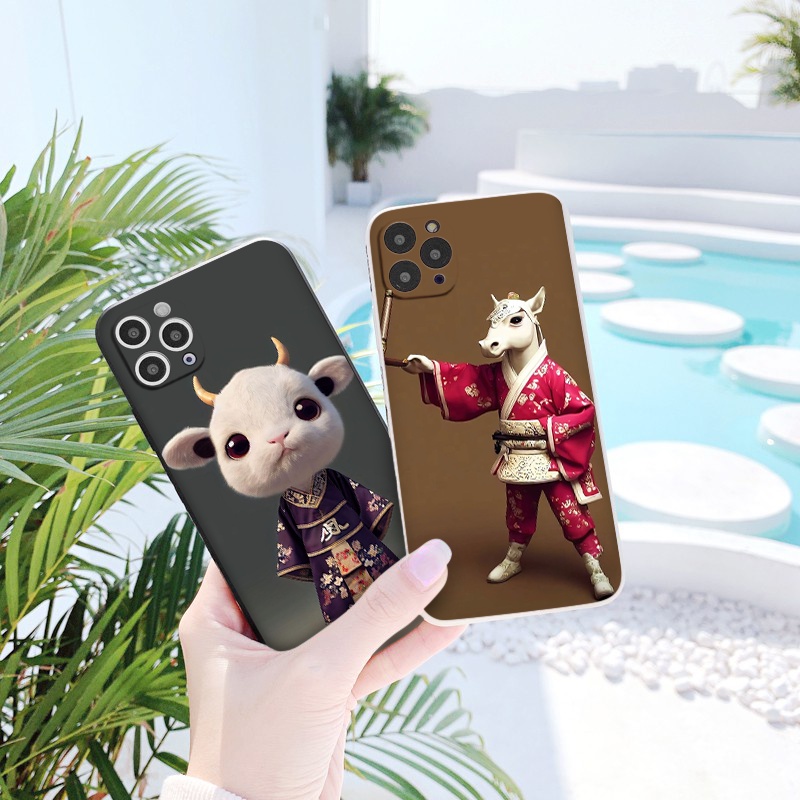 Ốp lưng iphone hình 12 con giáp cực chất dẻo vuông cạnh tuổi Tý Sửu Dần Mão Thìn Tỵ Ngọ Mùi Thân Dậu Tuất Hợi đủ mã 6-14