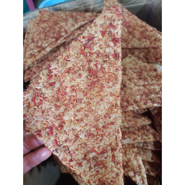 Bánh tráng nướng mắm sa tế khô bò - Bịch 3 cái