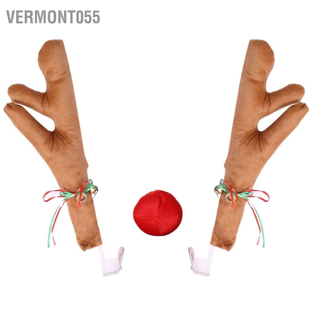 Có thể bán buôn Xe Gạc Tuần Lộc Bộ Mũi Ngộ Nghĩnh Dễ Thương Có Chuông Cho Giáng Sinh Trang Trí Hơi Vermont055 Hàng giao ngay