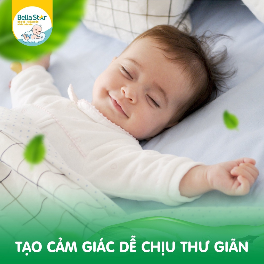 Combo Nước Tắm Thảo Dược 250ml & Khăn Lau Hạ Sốt 0+ BELLA STAR Làm Mát Hạ Nhiệt Giảm Sốt Cho Bé