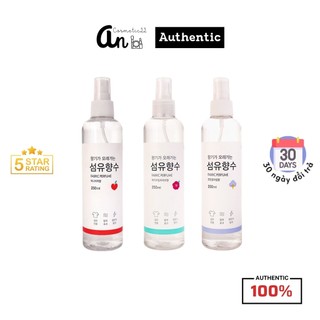 Xịt Thơm Fabric Perfume Quần Áo Hàn Quốc 250ml đủ mùi HOA - GỖ - ĐÀO