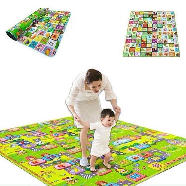 Thảm Xốp 2 Mặt Cho Bé Maboshi nhiều kích cỡ, màu ngẫu nhiên CHAULINDASTORE