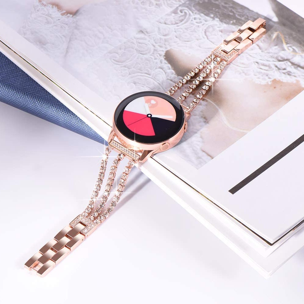 Dây Đeo Đồng Hồ Sang Trọng Cho Samsung Galaxy Watch 5 4 Classic 42mm 46mm / Watch3 41mm 45mm / Moto 360