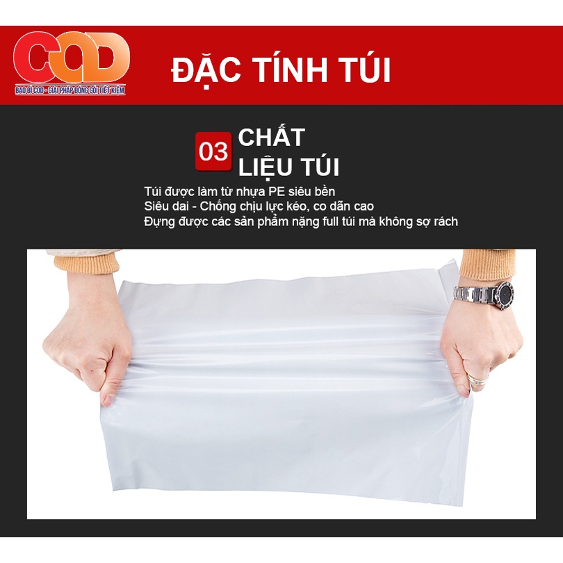 1kg - Túi Gói Hàng Túi Niêm Phong Tự Dính - Size 28x42cm
