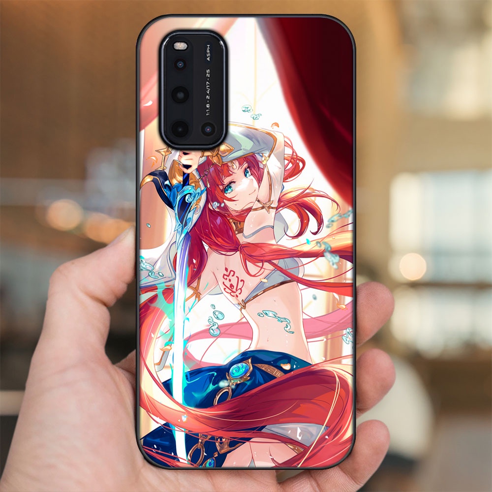 Ốp lưng Vivo V19 viền đen in hình Nilou Genshin Impact