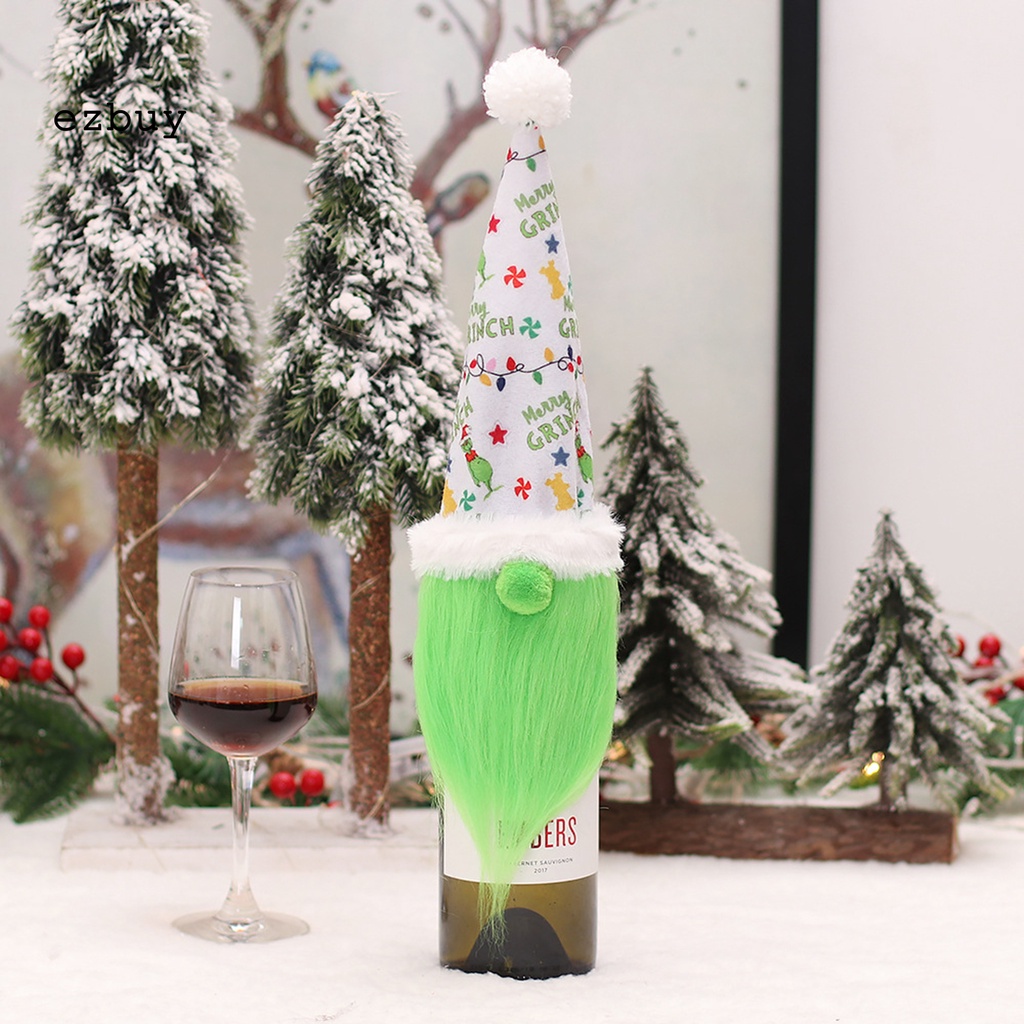 Ezbuy Vỏ Bọc Chai Rượu Vang Siêu Mềm Chống Mài Mòn Họa Tiết Giáng Sinh Tinh Tế