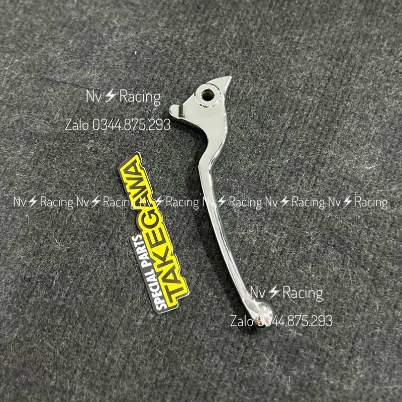 Tay thắng xi inox sáng bóng Sirius Fi / Taurus FI / Jubiter FI hàng Takegawa tặng kèm tem