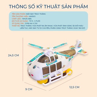 Máy bay trực thăng AMISIO cao cấp cho bé