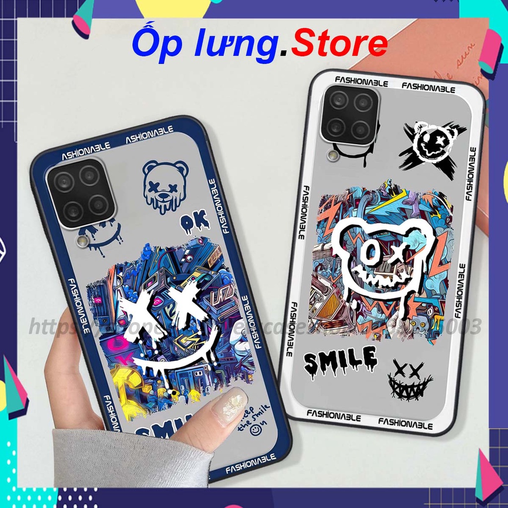 Ốp Samsung A12 / M12 / A22 4G / A22 5G in hình Bear Brick,K@ws,smile,...hot trend