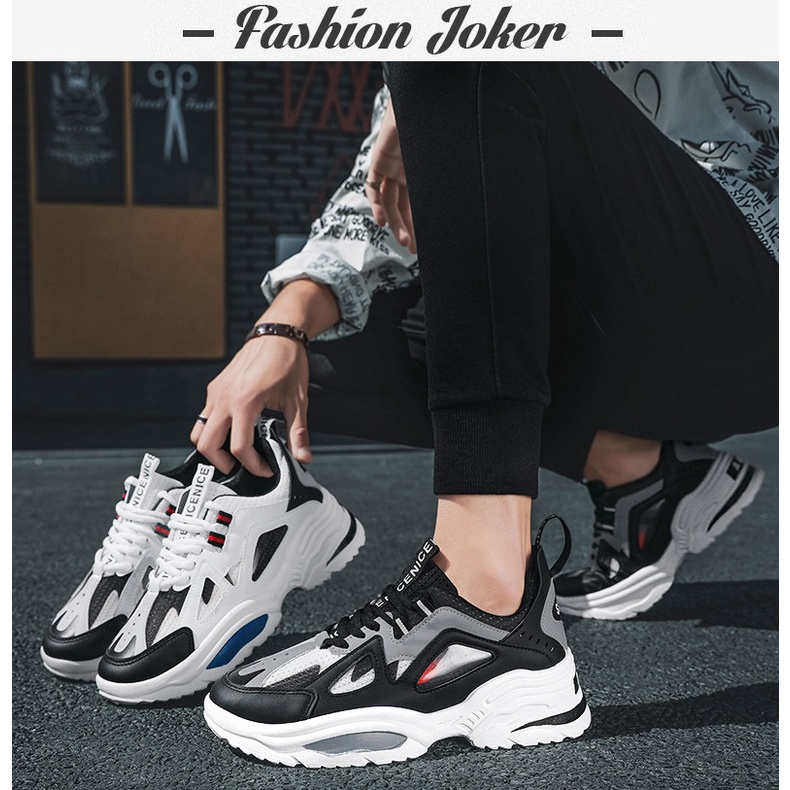 [KHO GIÀY LUCKY SHOES - H112]✅ Giày Thể Thao Nam Tăng Chiều Cao Fashion Joker, Giày Da PU Cao Cấp