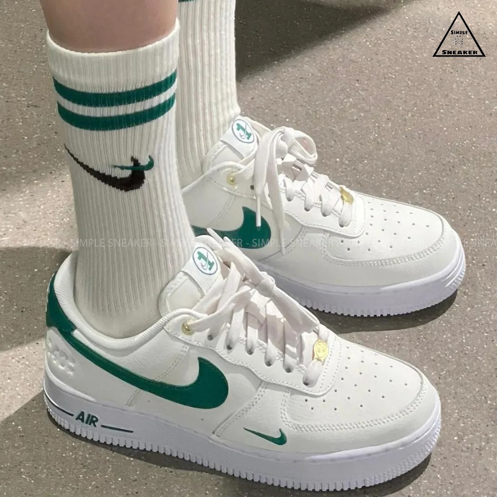 Giày Nike Air Force 1 40th Anniversary Chính Hãng 🔴SIMPLE SNEAKER🔴 Air Force 1 '07 LV8 Sail Malachite