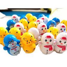 Lật đật squid game mini, đồ chơi lật đật mini doraemon cho bé cute dễ thương giá rẻ