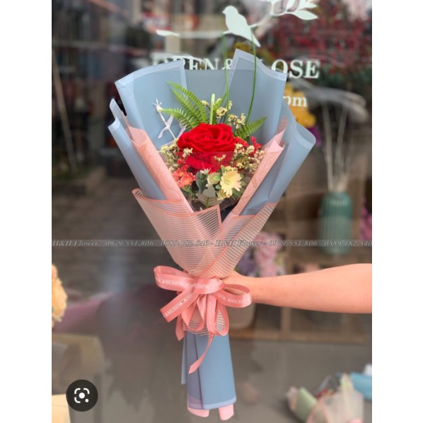 1 MÉT RUY BĂNG LỤA BÓ HOA HÀN QUỐC - DÂY NƠ LỤA CÓ HỌA TIẾT GÓI QUÀ