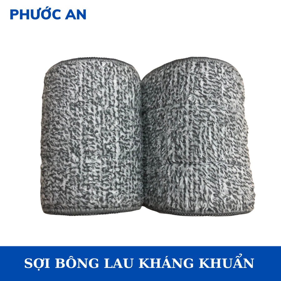 Cây lau nhà tự vắt thông minh - Chổi lau nhà tự vắt 360 độ Tặng kèm bông lau