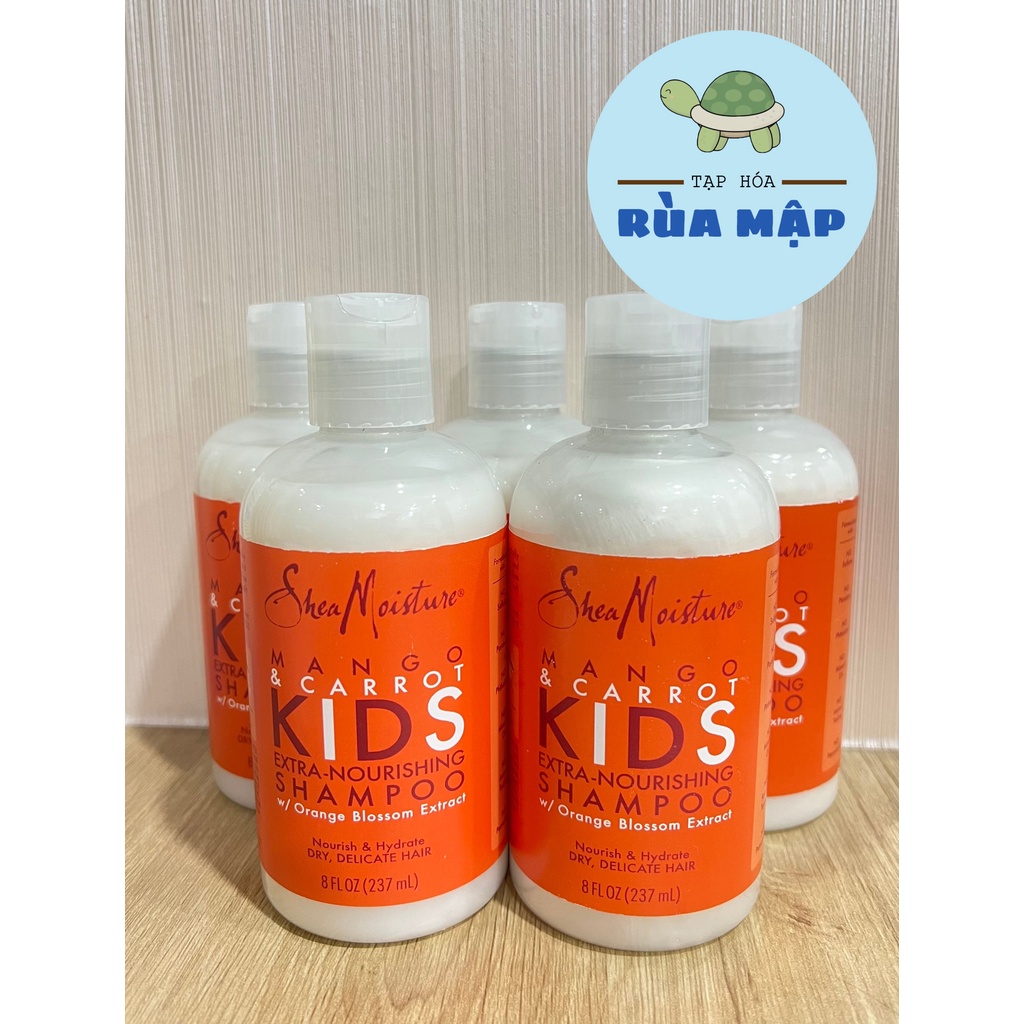DẦU GỘI VÀ XẢ CHO BÉ SHEAMOISTURE MANGO&CARROT 237ML