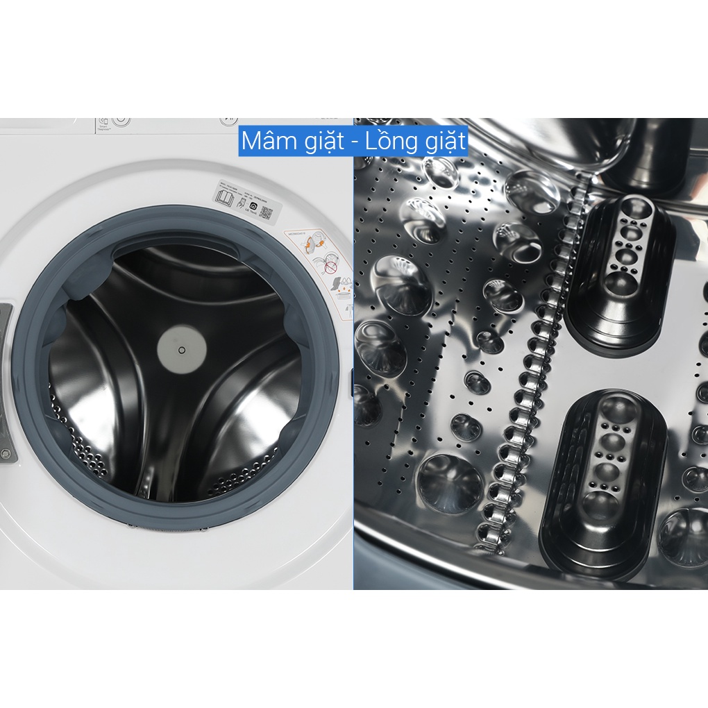 Máy giặt sấy LG Inverter 11 kg FV1411D4W model 2022  - Điện Máy Kho Rẻ