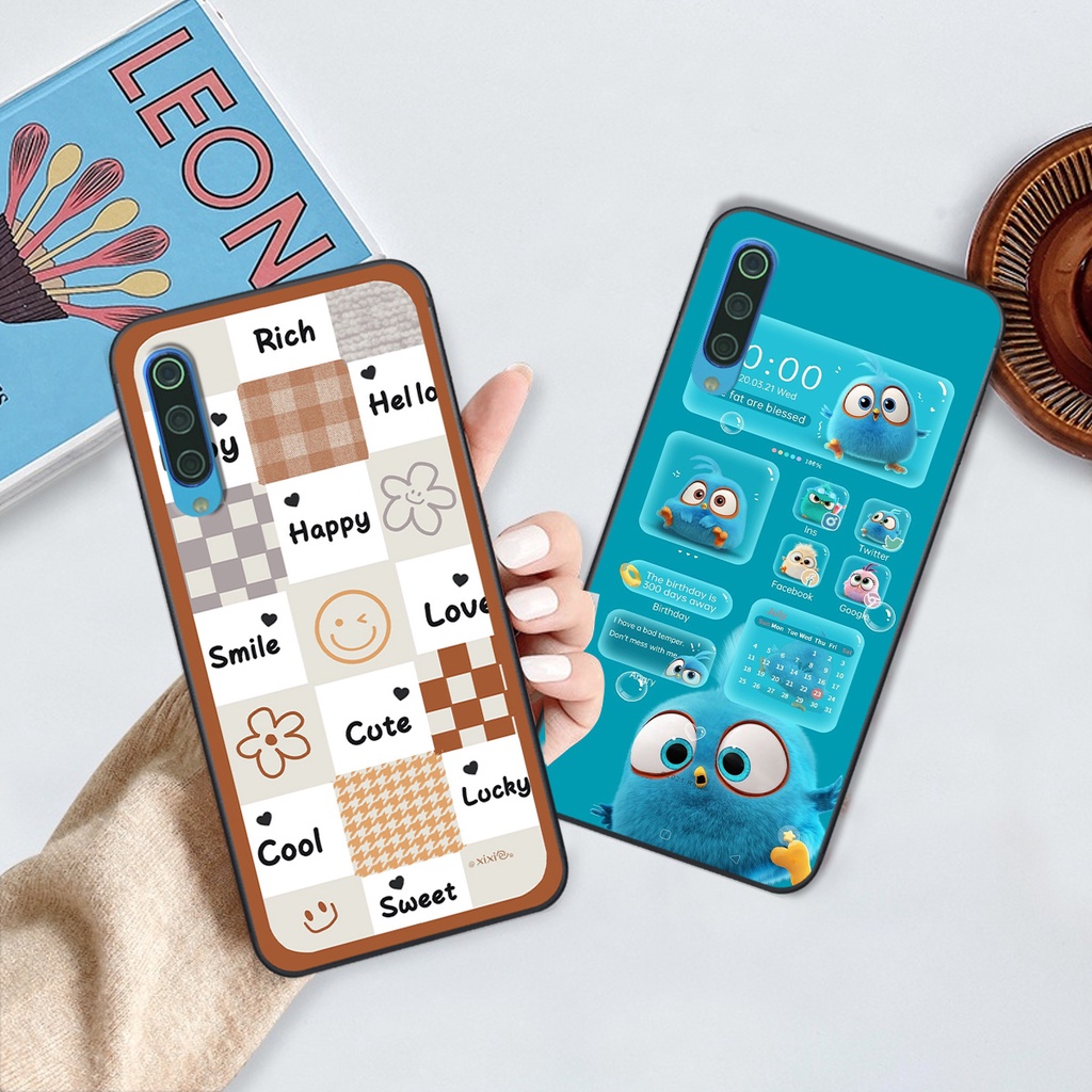 Ốp Xiaomi Mi 9 SE in hình gấu vịt caro nhiều màu sắc ngộ nghĩnh dễ thương