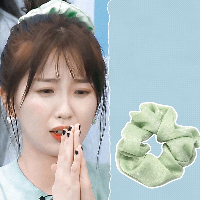 Dây Buộc Tóc Scrunchies Vải Lụa Latin Xinh Xắn Nàng Thơ Tiểu Thư 🌸