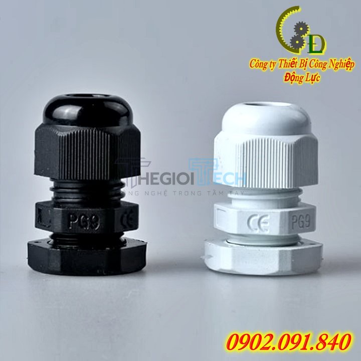 Ốc siết (xiết) cáp nhựa ✴️VIP✴️ khoá - kẹp giữ dây điện chống thấm nước  PG19 / PG21 / PG25/ PG29 - PG21 trắng