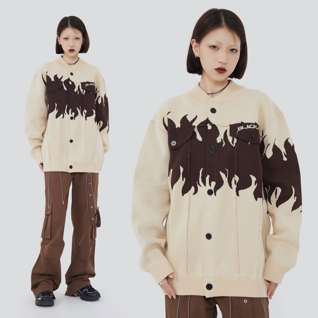 Áo khoác len Made Extreme Fire Dragon BKA Cardigan Knit