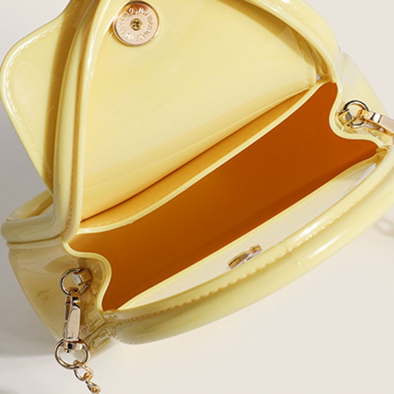 Túi Đeo Chéo mini Phối Dây Xích Phong Cách Hàn Quốc Thời Trang Cho Nữ