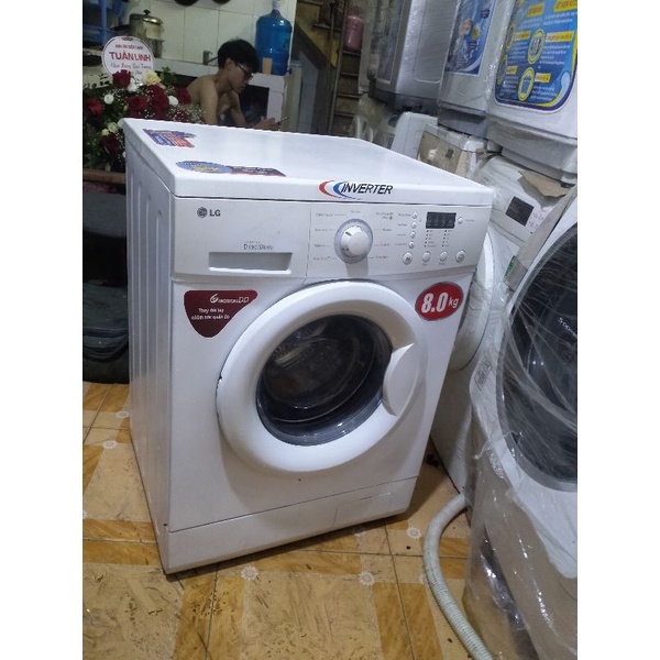 Máy giặt LG 8kg inverter tiết kiệm điện nước , mới 90%