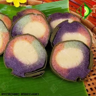 Bánh Tét Sắc Nhân Đậu Chay [Bánh tét Trà Cuôn Hai Lý tại Trà Vinh]