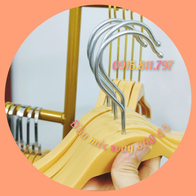 Combo 300 móc và 100 kẹp nhựa vàng trẻ em siêu bền đẹp,sang chảnh cho shop