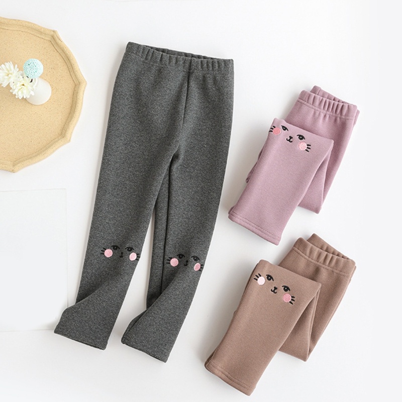 Quần Legging Giữ Ấm Mùa Đông Cho Bé Gái